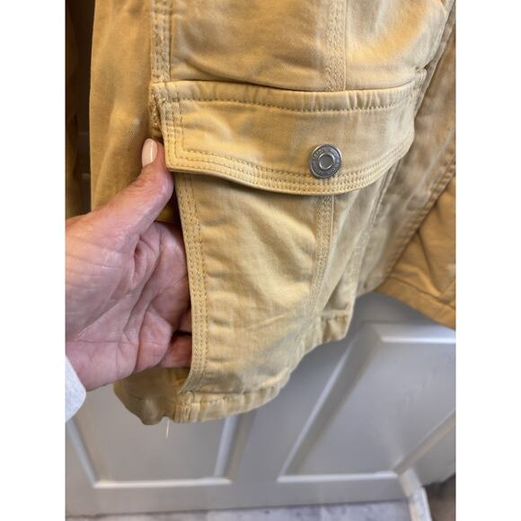 Kensie Jeans Utility Jacket - Butter Yellow Size 2X - Picture 5 of 8